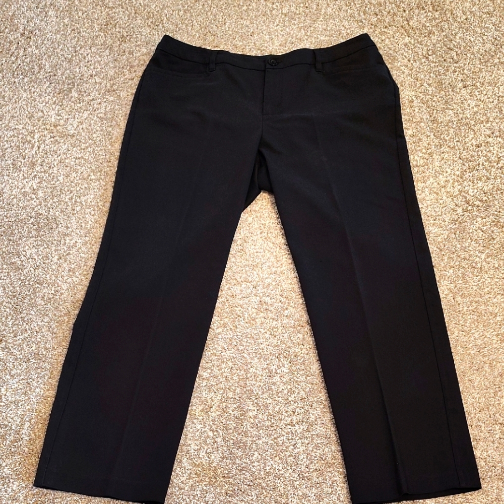 SALE! Christopher & Banks Classic Women's Black Pants- Size 12 Short